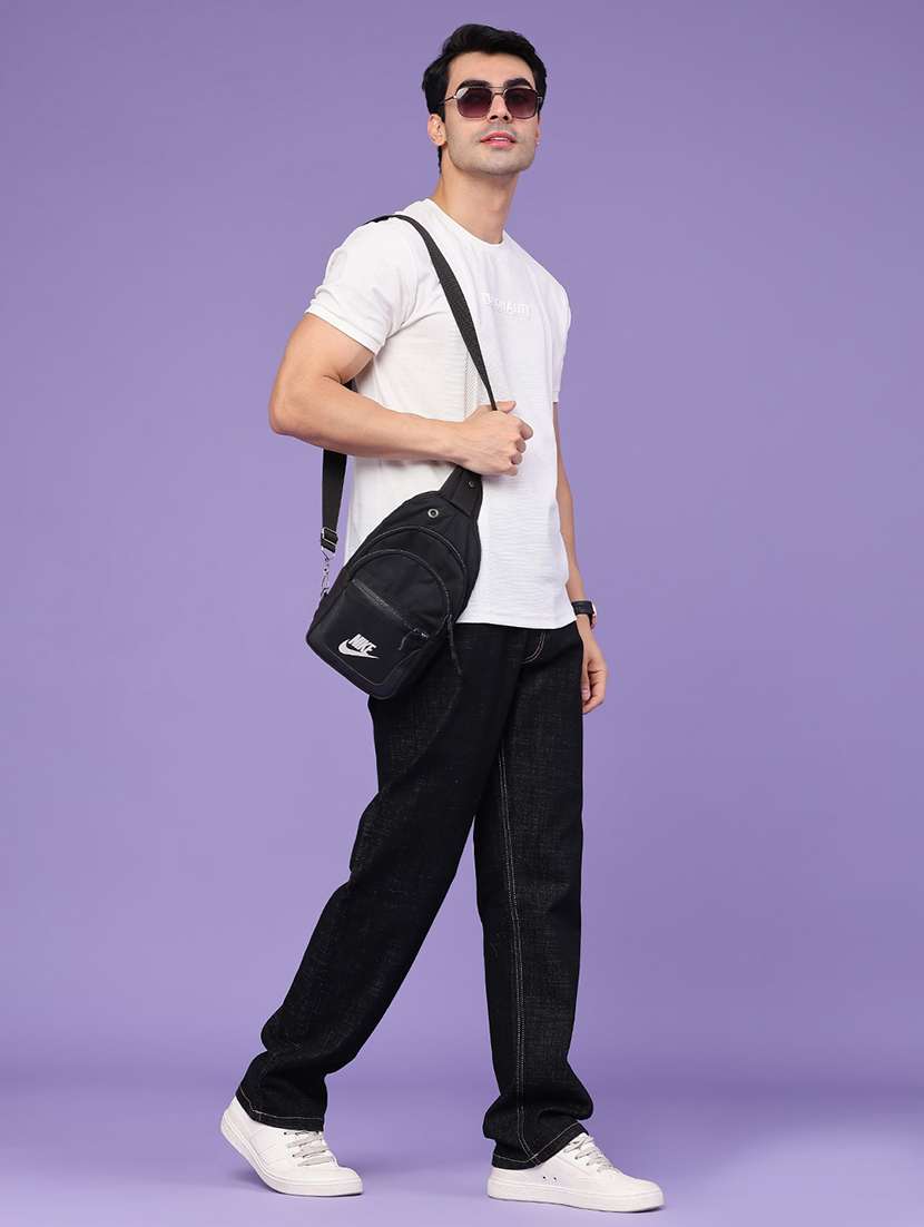 Men Plain Mid Rise Full Length Straight Jeans - 22357179 -  Standard Image - 5