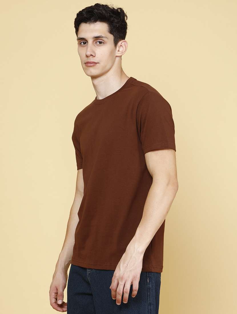 men solid short sleeve regular fit t-shirt - 22357261 -  Standard Image - 3