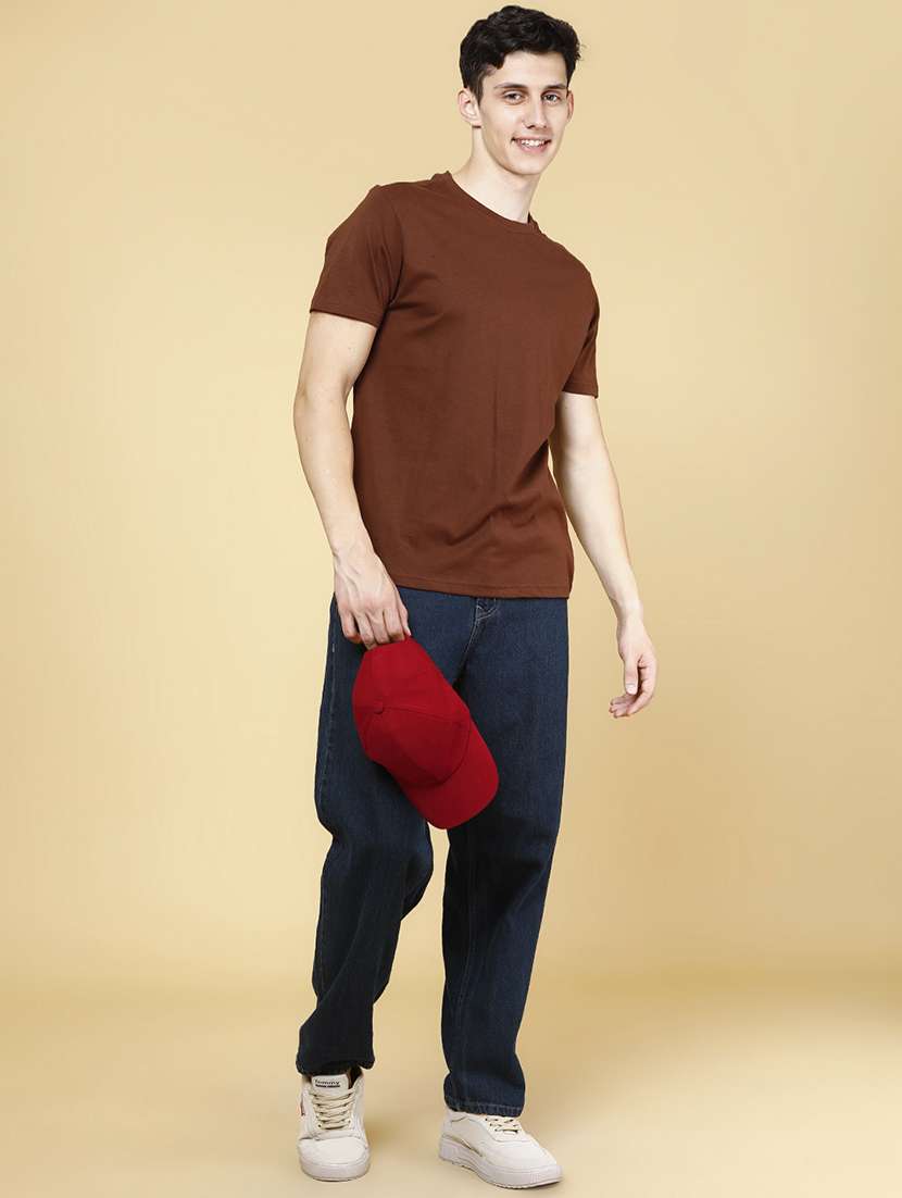 men solid short sleeve regular fit t-shirt - 22357261 -  Standard Image - 5