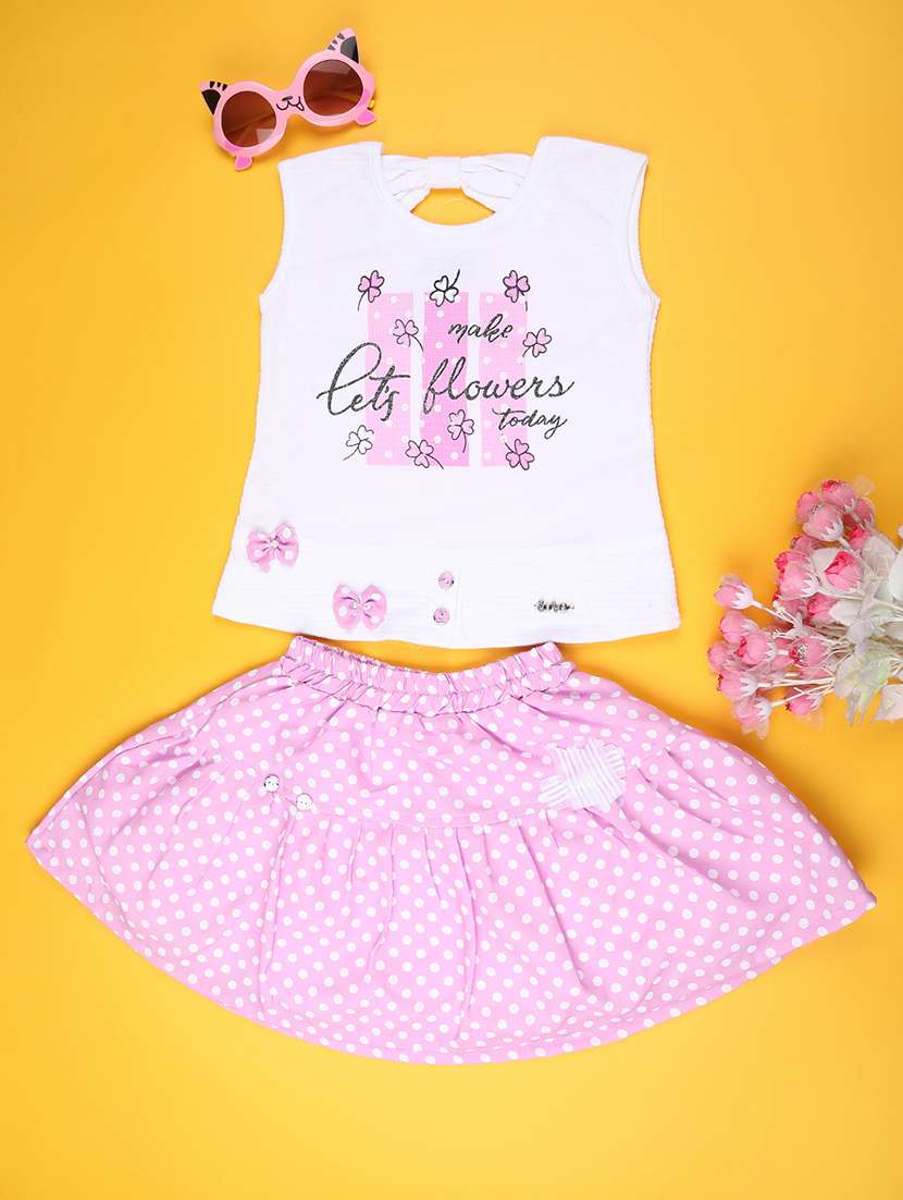 pink cotton twin sets twin sets & jump suit