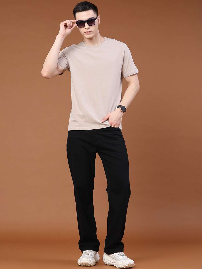 men solid round neck casual t-shirt - 22357334 -  Standard Image - 5
