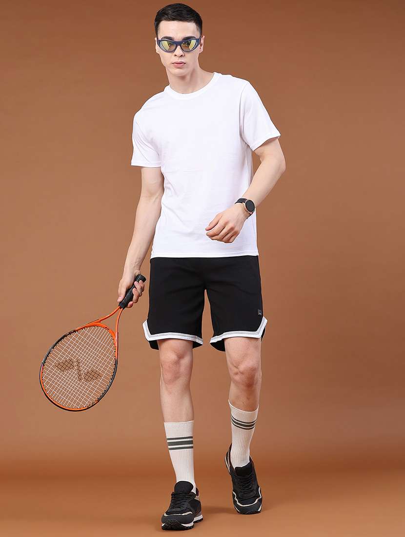 men solid round neck casual t-shirt - 22357336 -  Standard Image - 5