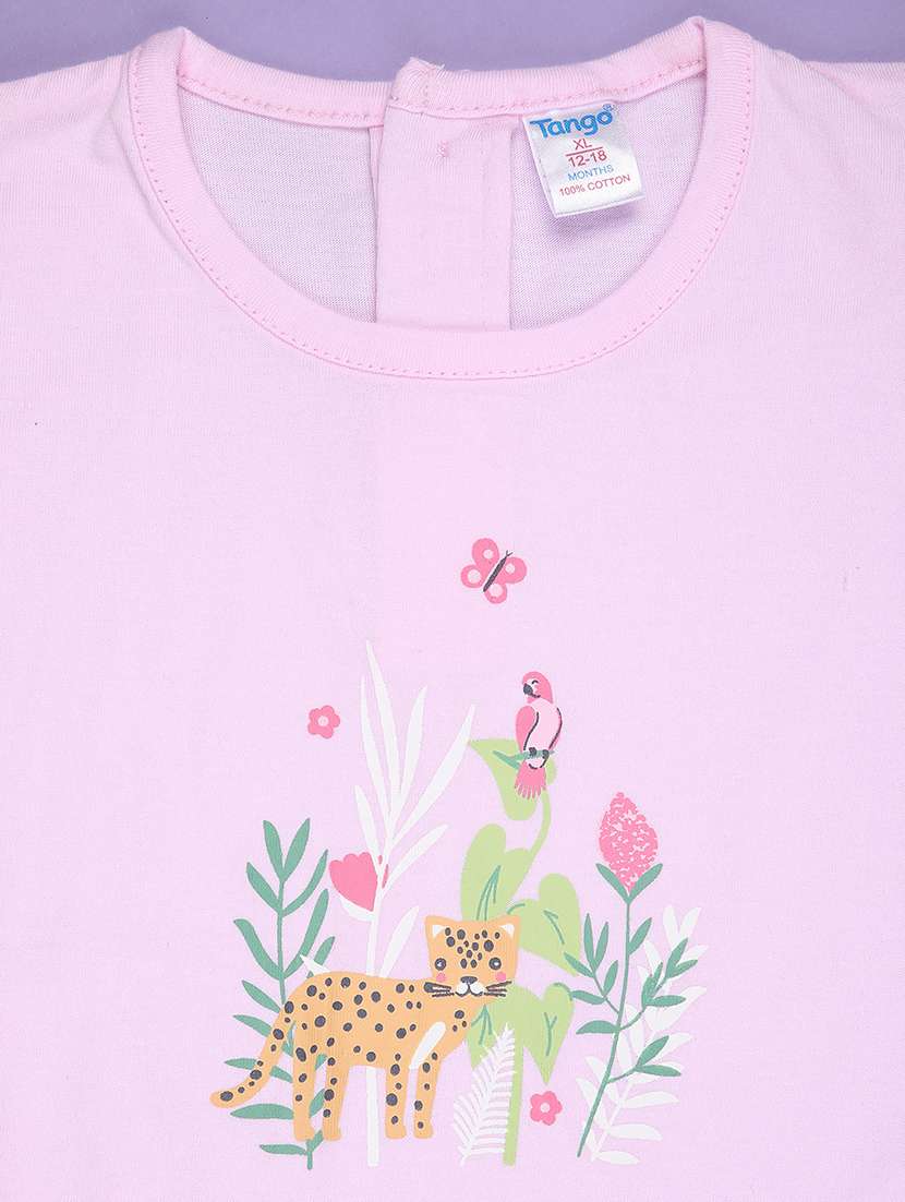 pink cotton combo infant twin set - 22357403 -  Standard Image - 3