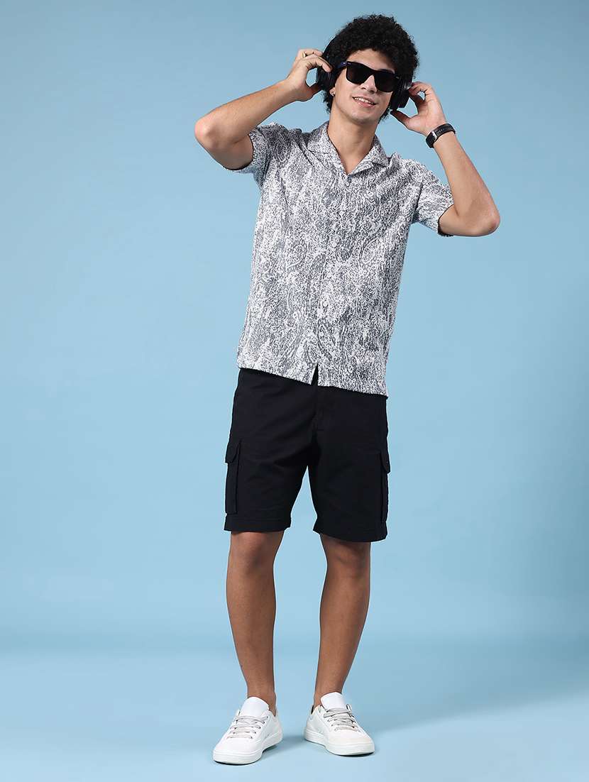 black cotton  short - 22357414 -  Standard Image - 5