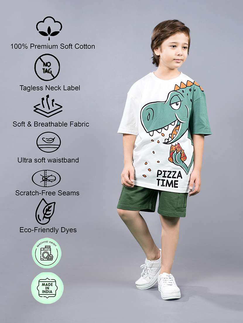 boys printed t-shirt and shorts set - 22357504 -  Standard Image - 5