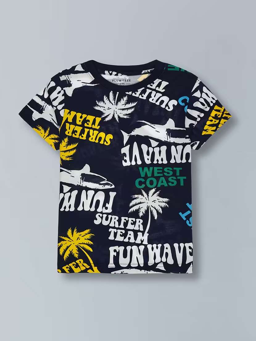 boys printed shorts set co-ord set - 22357514 -  Standard Image - 5