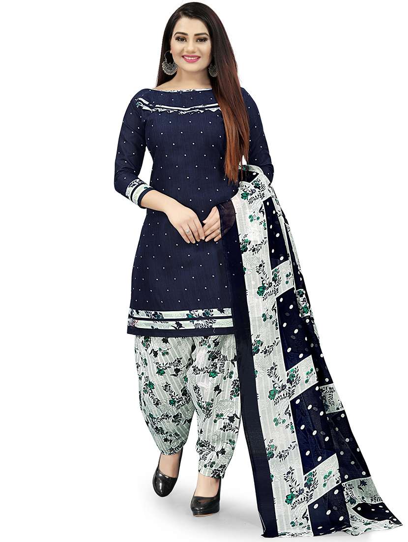 women printed unstitched suit set