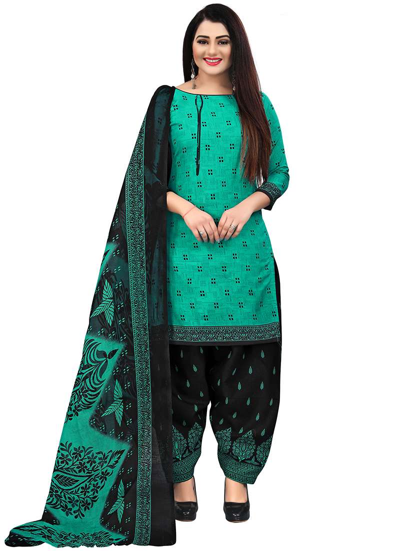 women printed unstitched suit set
