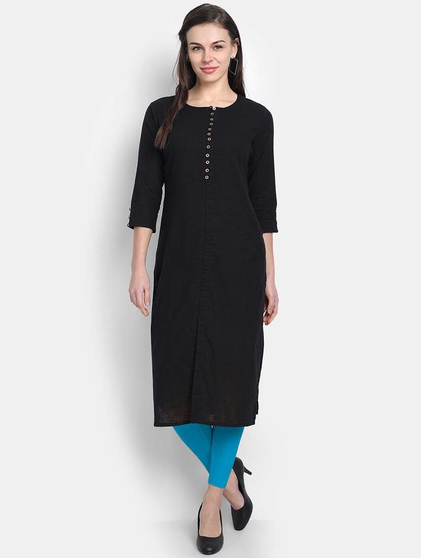 women solid mid rise legging - 22358109 -  Standard Image - 3