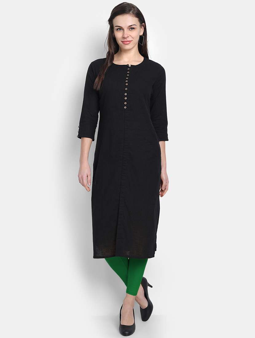 women solid mid rise legging - 22358115 -  Standard Image - 3