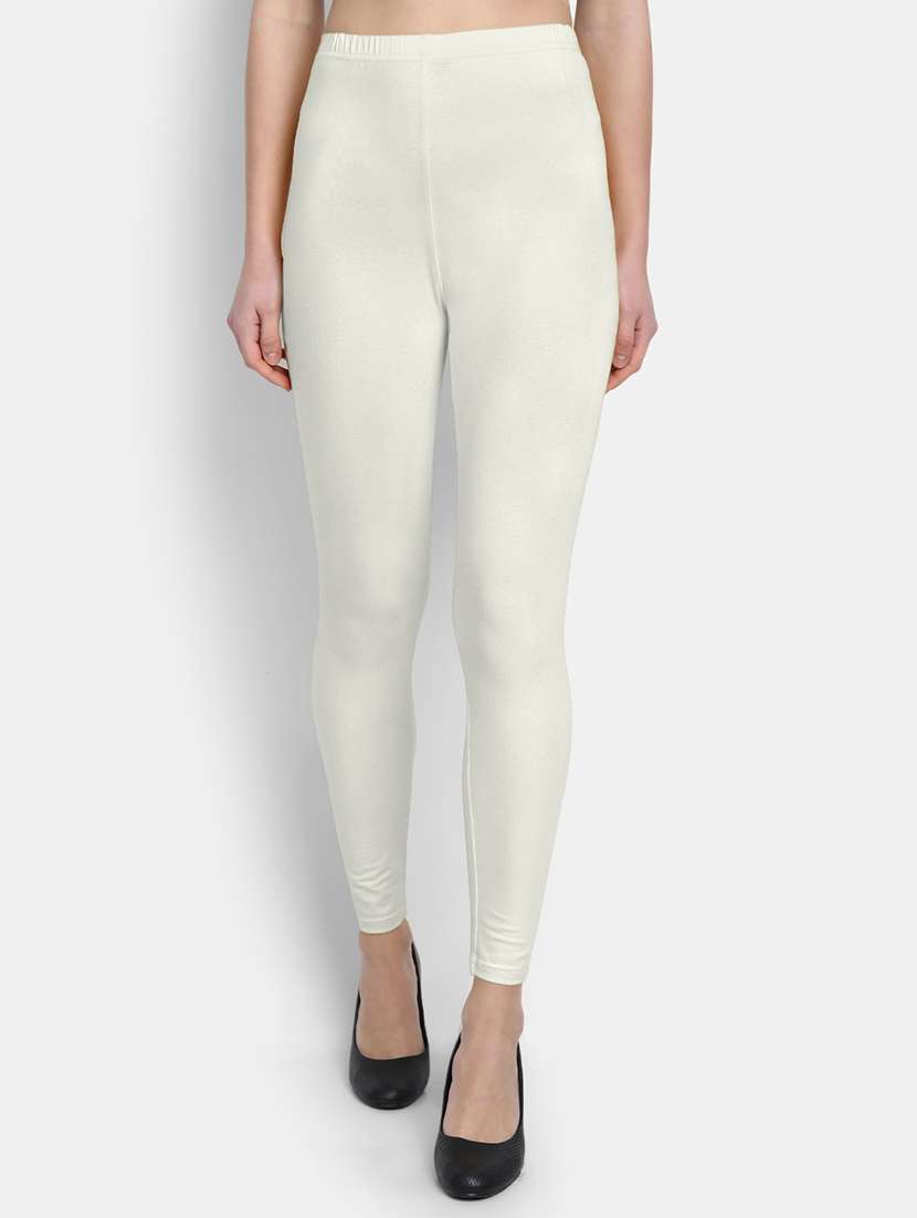 women solid mid rise legging