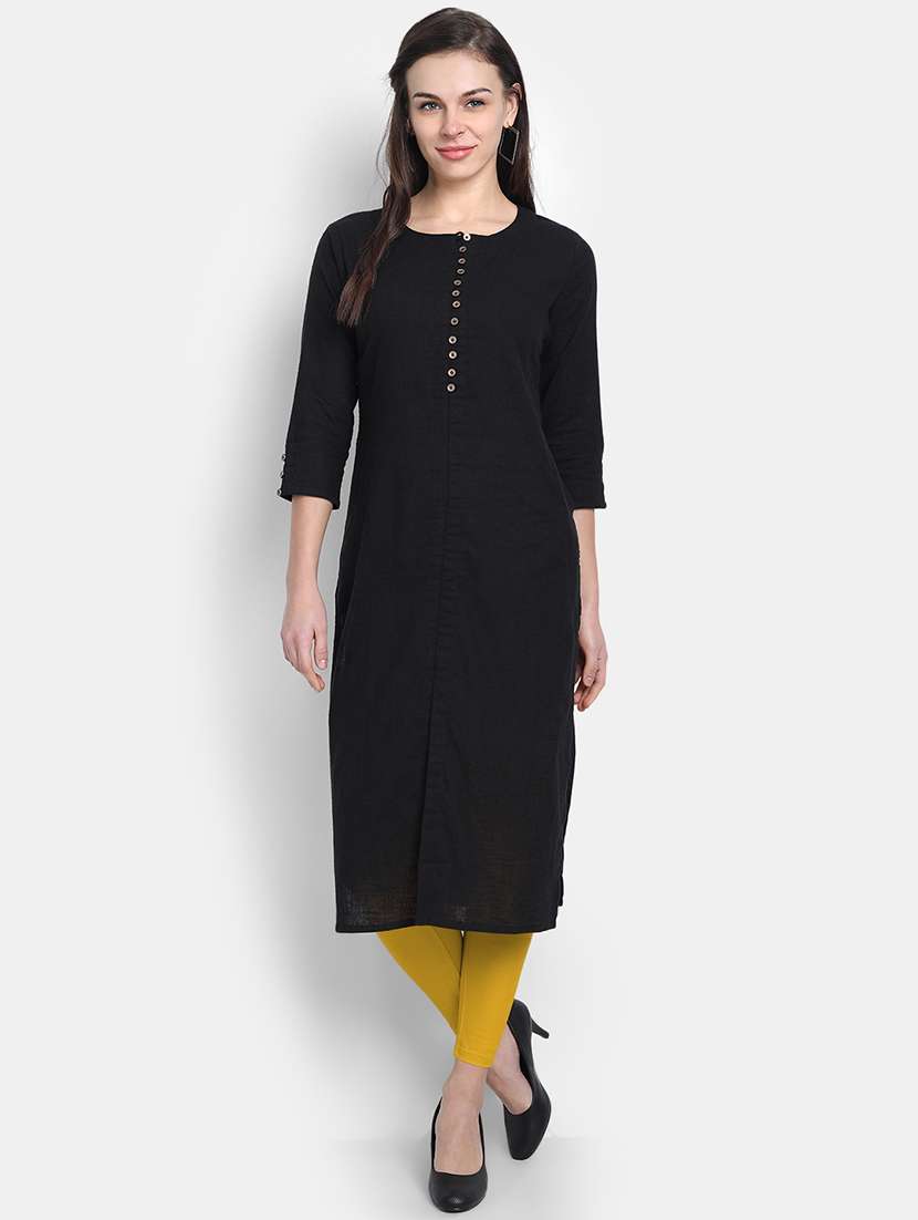 Women Solid Mid Rise Legging - 22358136 -  Standard Image - 3