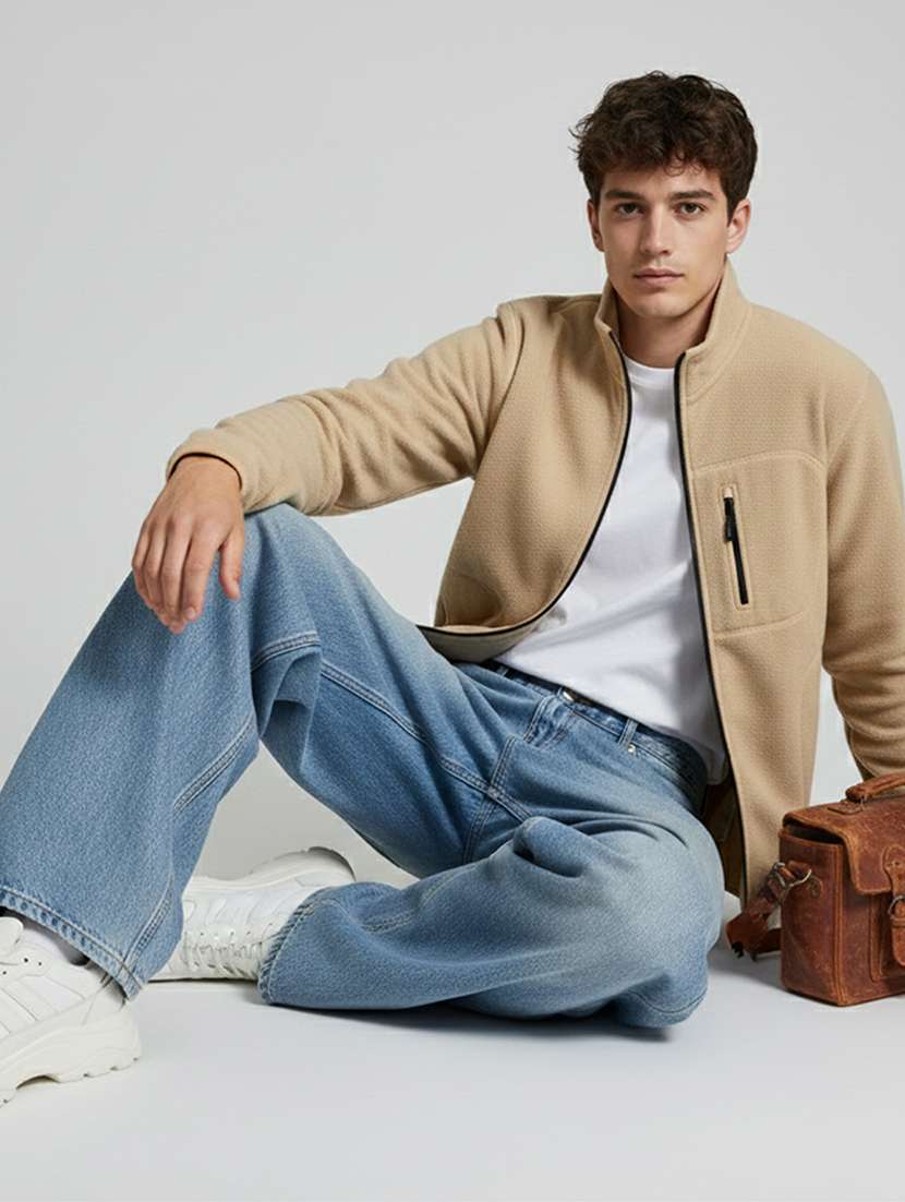 men solid long sleeve regular fit sweatshirt - 22358280 -  Standard Image - 3