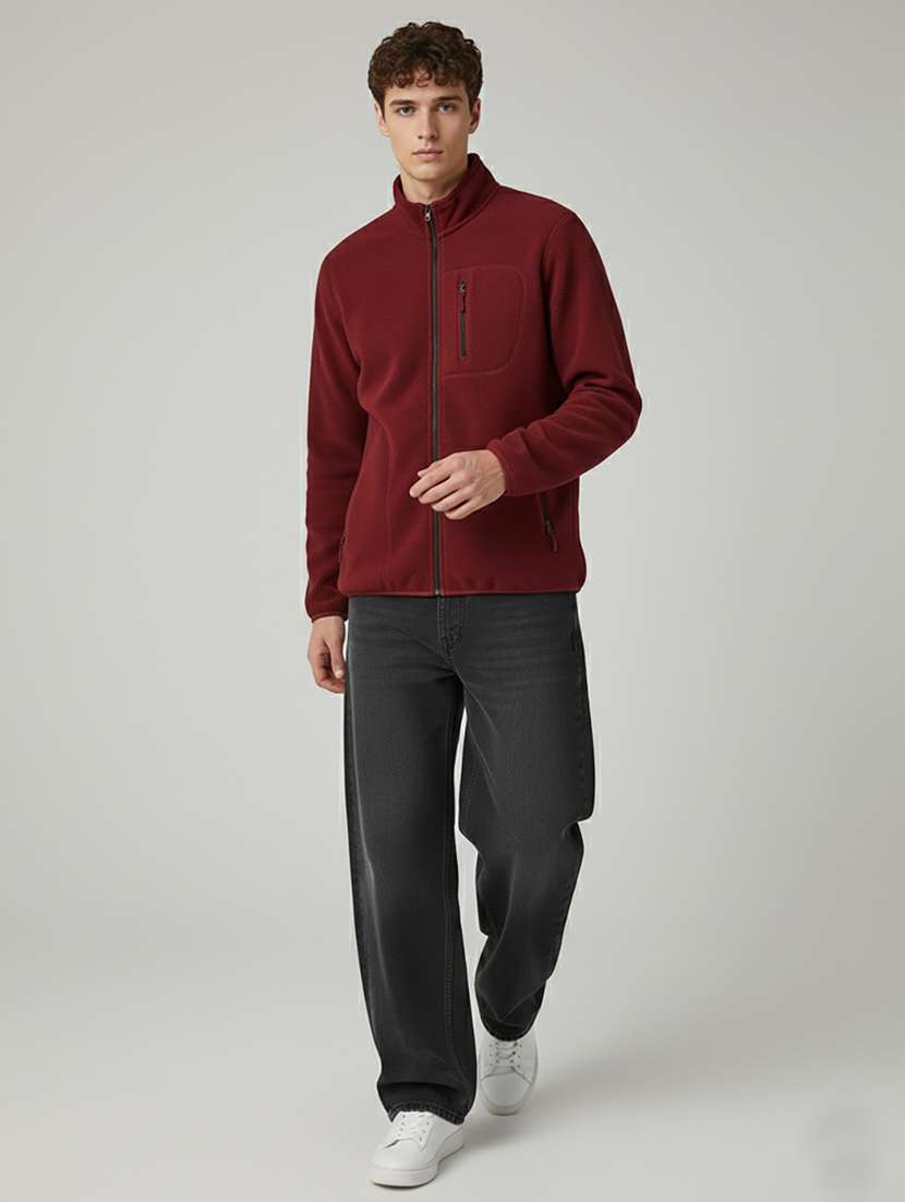 men solid long sleeve regular fit sweatshirt - 22358282 -  Standard Image - 3