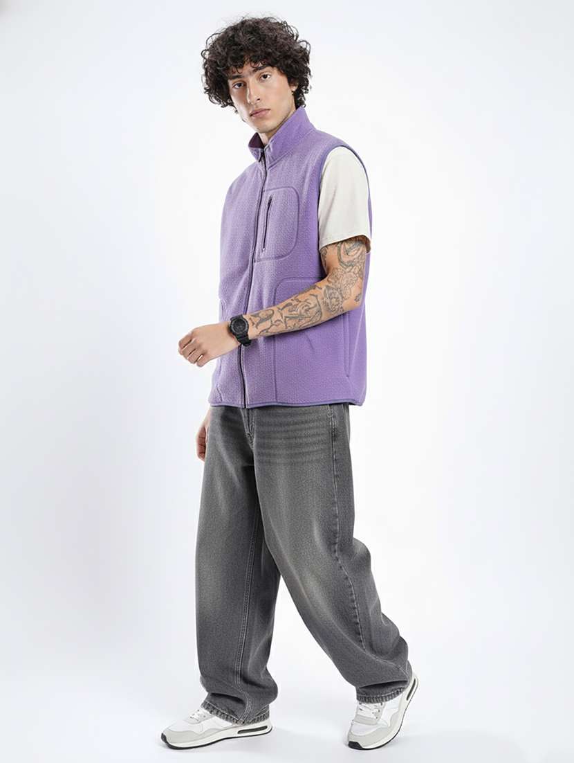 men solid sleeveless regular fit sweatshirt - 22358283 -  Standard Image - 3