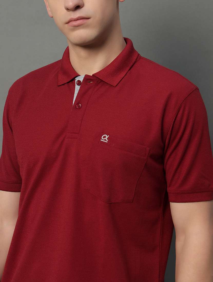 men solid short sleeve regular fit polo t-shirt - 22358421 -  Standard Image - 3