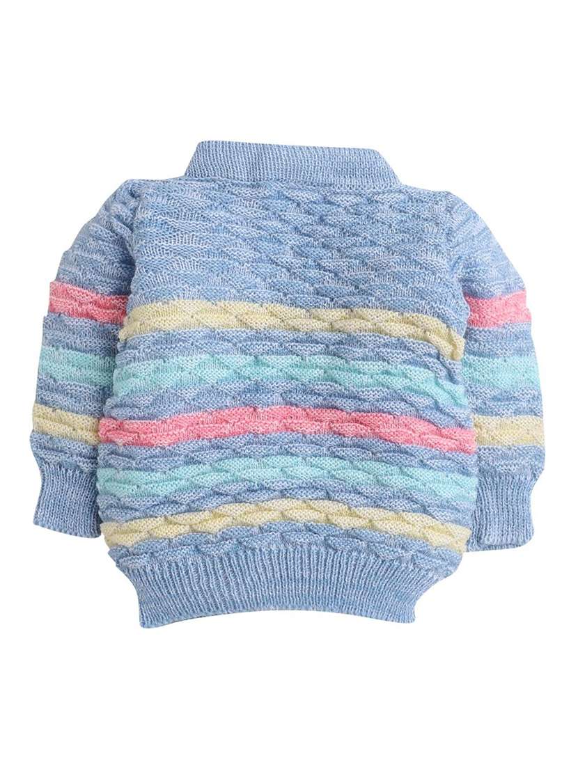 Kids Self Designed Sweater With Woolen Socks & Cap - 22358599 -  Standard Image - 3