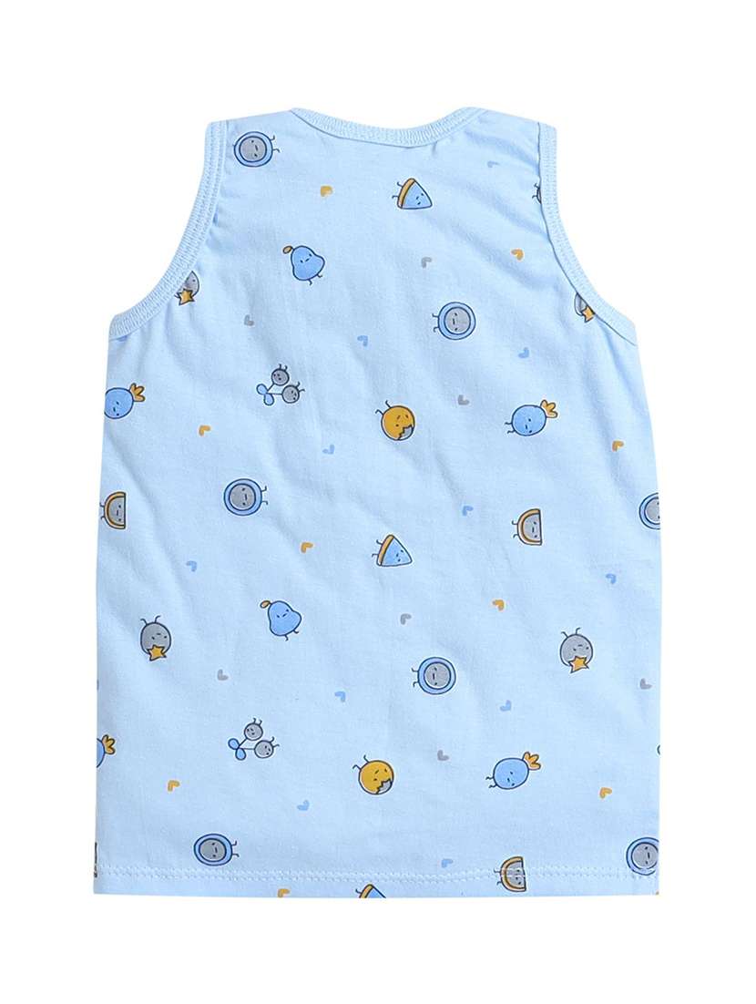 Kids Printed Sleeveless Vest And Short Set - 22358627 -  Standard Image - 3