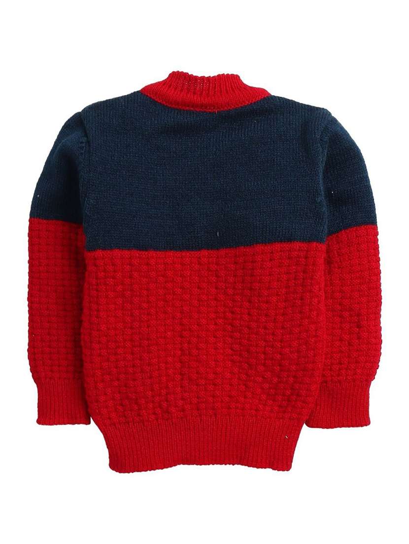 kids color blocked cardigan with woolen socks & cap - 22358632 -  Standard Image - 3