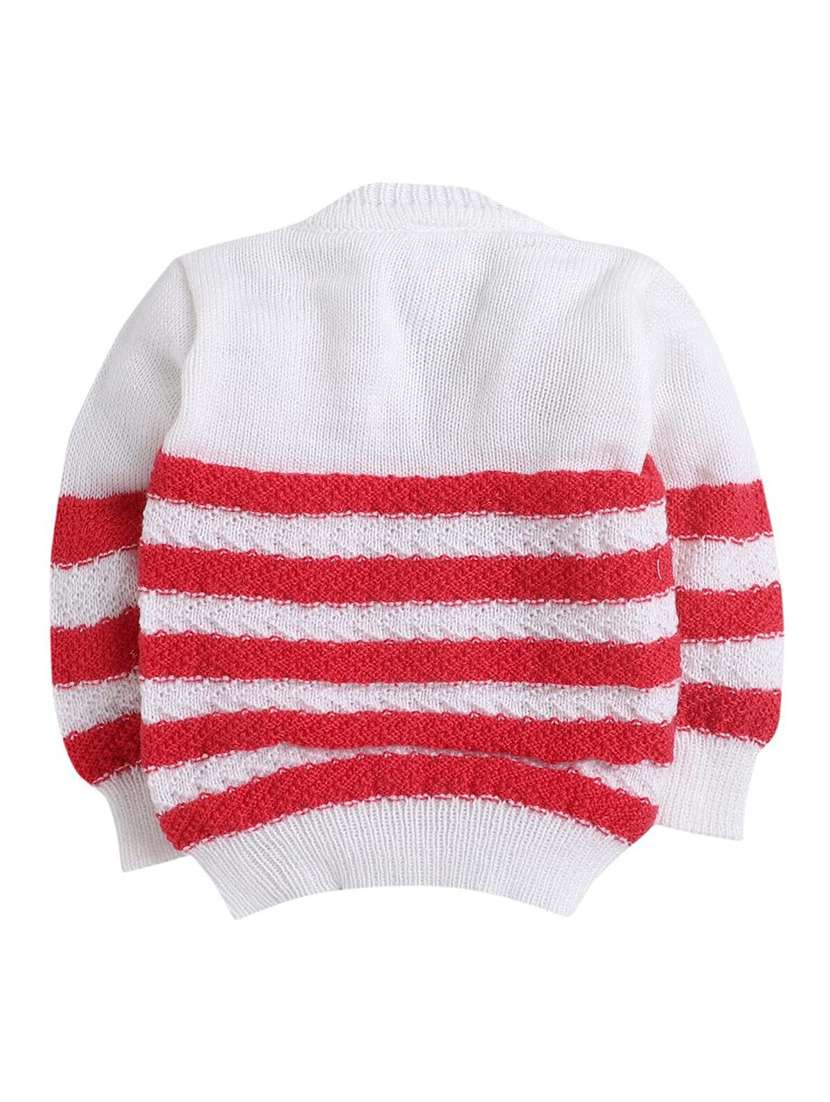 kids striped cardigan with woolen socks & cap - 22358633 -  Standard Image - 3
