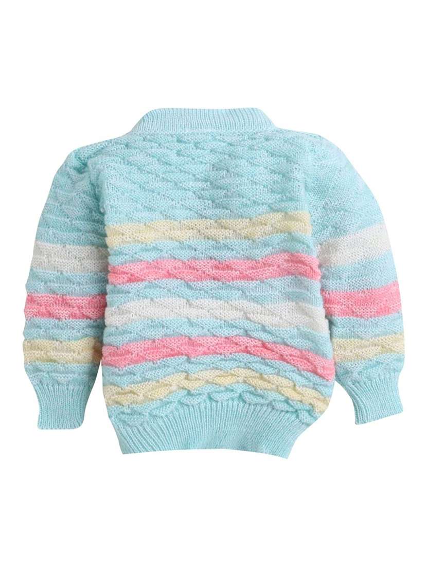 kids striped cardigan with woolen scoks & cap - 22358646 -  Standard Image - 3