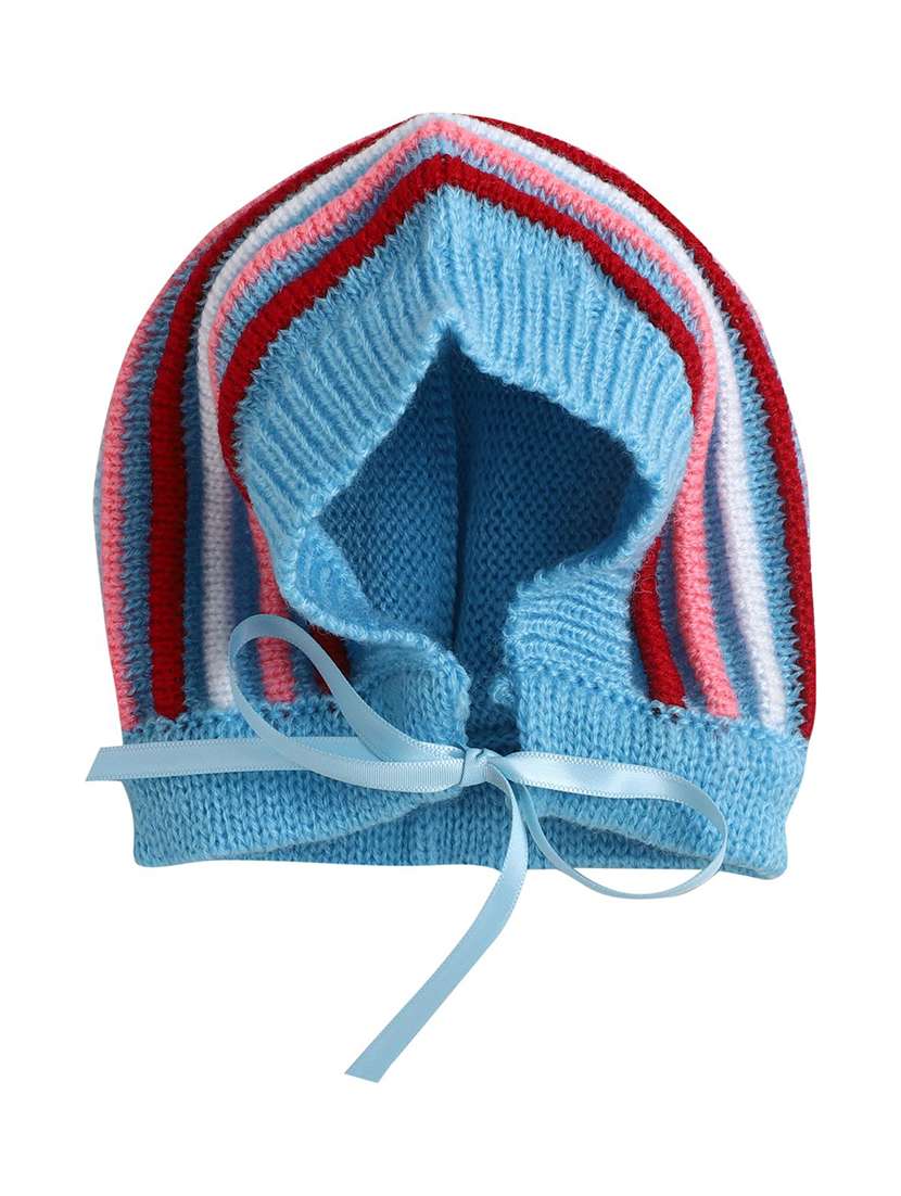 kids striped cardigan with woolen socks & cap - 22358647 -  Standard Image - 3