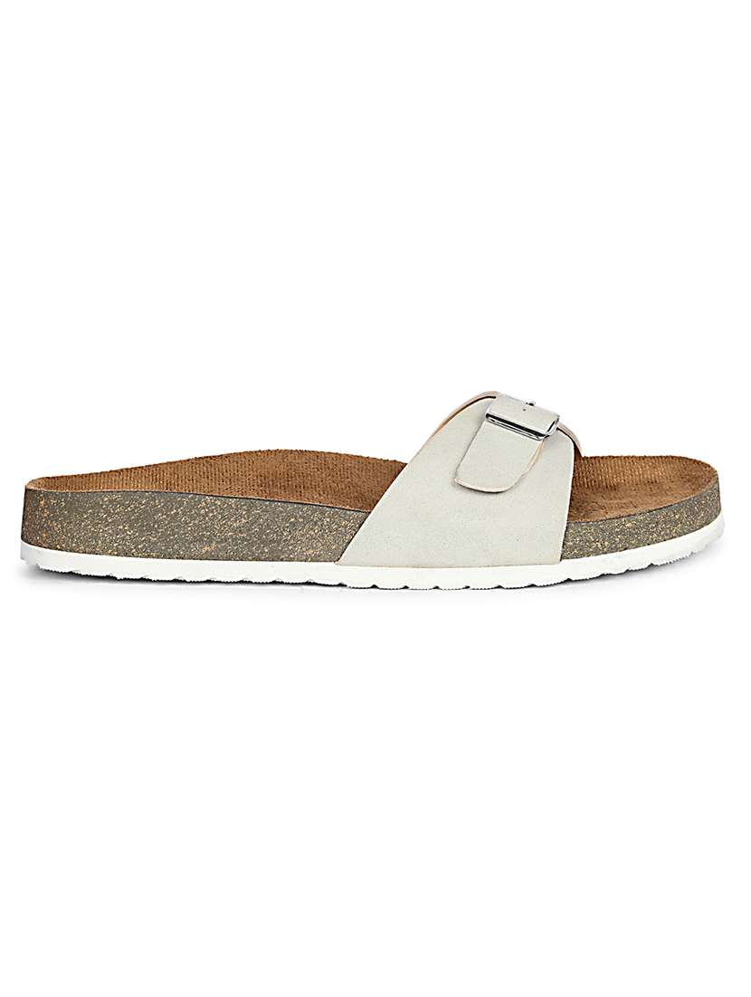 women solid slip on sandals - 22358744 -  Standard Image - 3