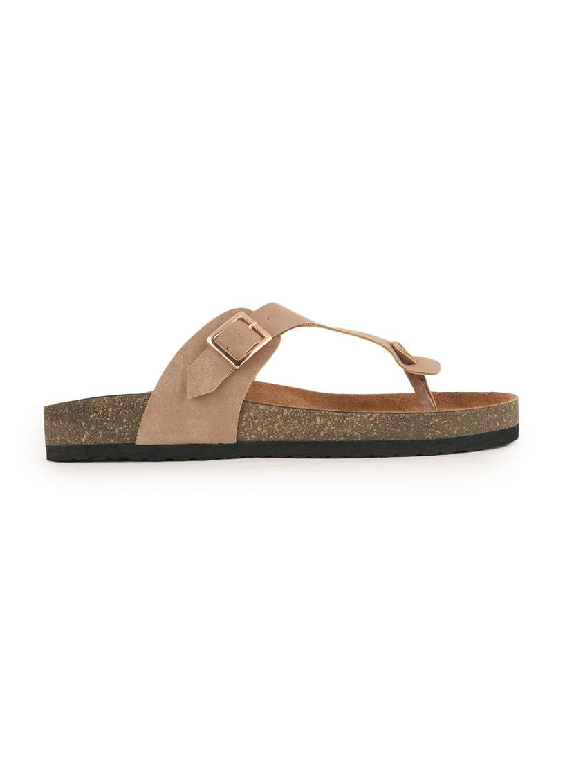 women solid slip on sandals - 22358755 -  Standard Image - 3