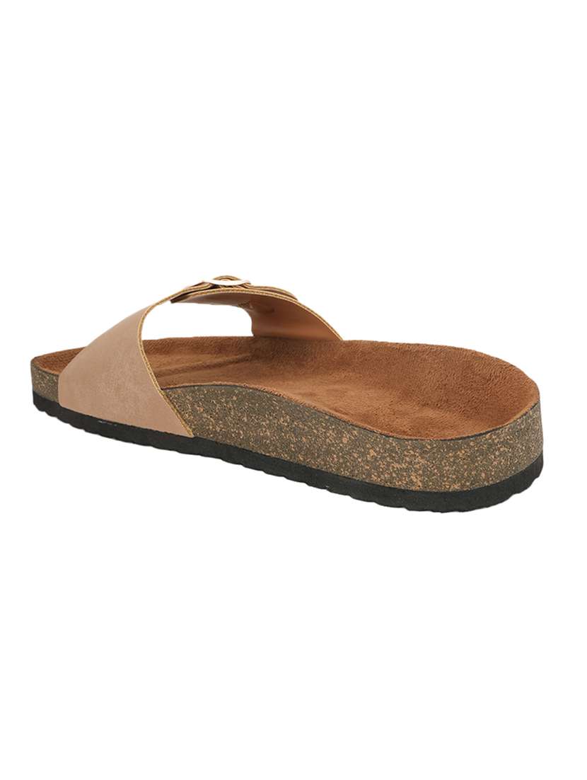 women solid slip on sandals - 22358757 -  Standard Image - 3