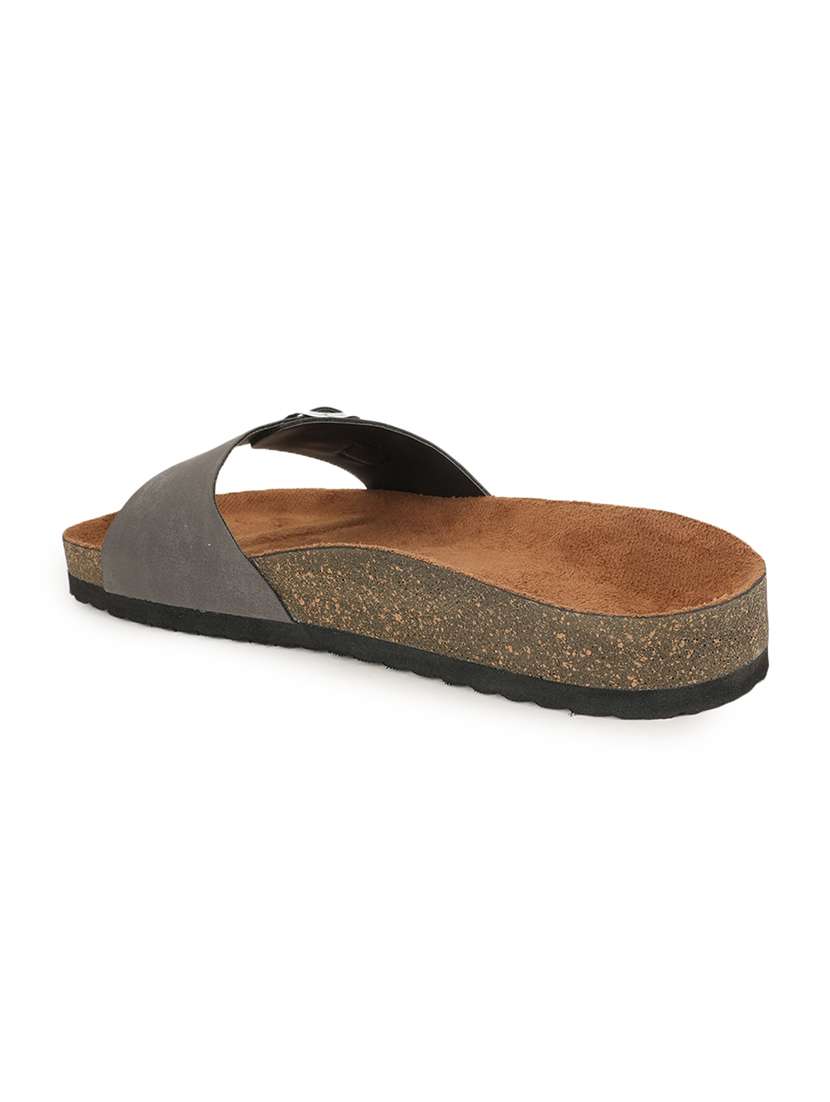 women solid slip on sandals - 22358758 -  Standard Image - 3