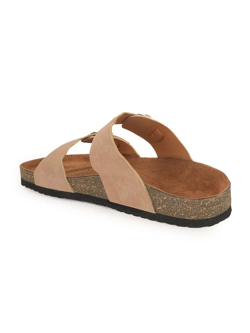 women solid slip on sandals - 22358760 -  Standard Image - 3