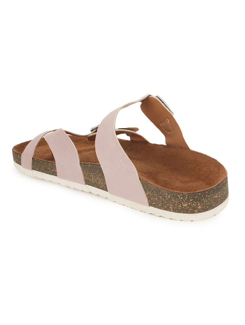 women solid slip on sandals - 22358764 -  Standard Image - 3