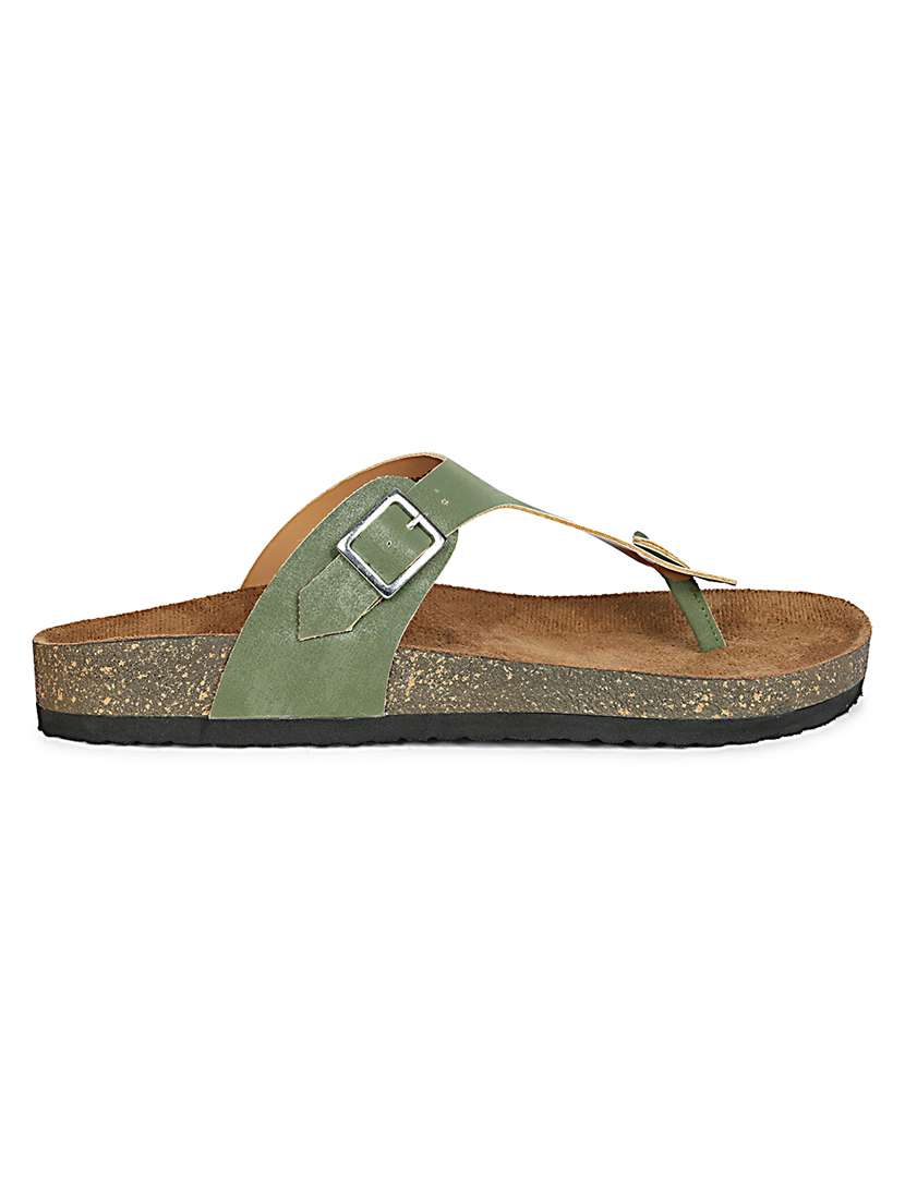 women solid slip on sandals - 22358771 -  Standard Image - 3