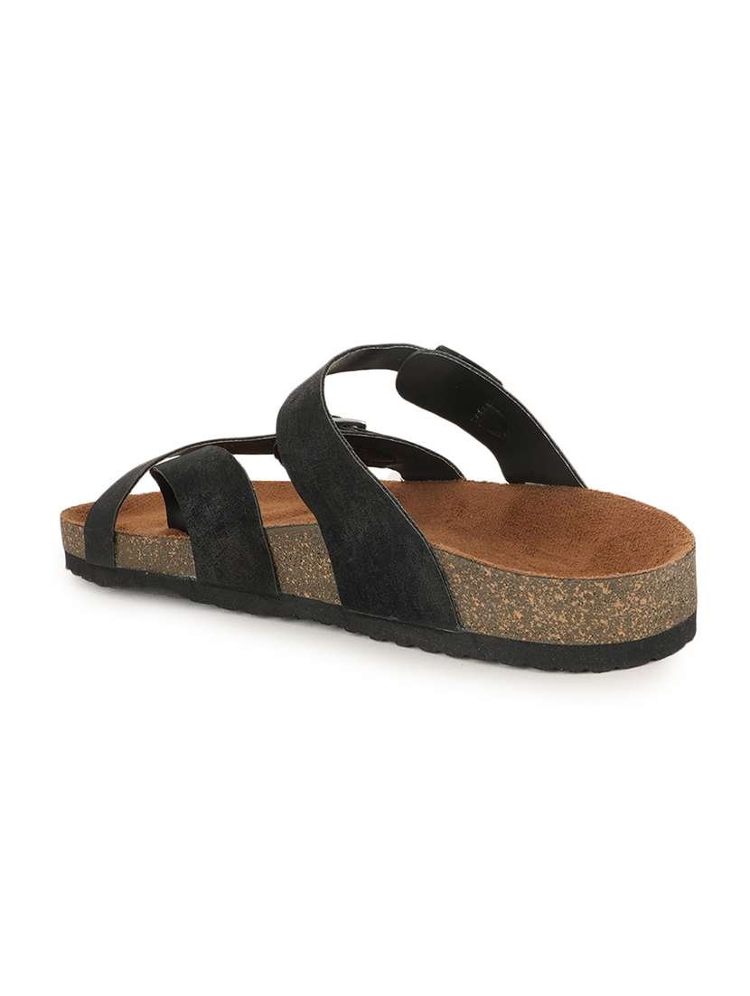 women solid slip on sandals - 22358798 -  Standard Image - 3