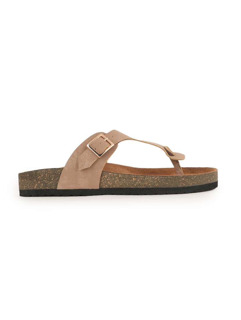 women solid slip on sandals - 22358802 -  Standard Image - 3
