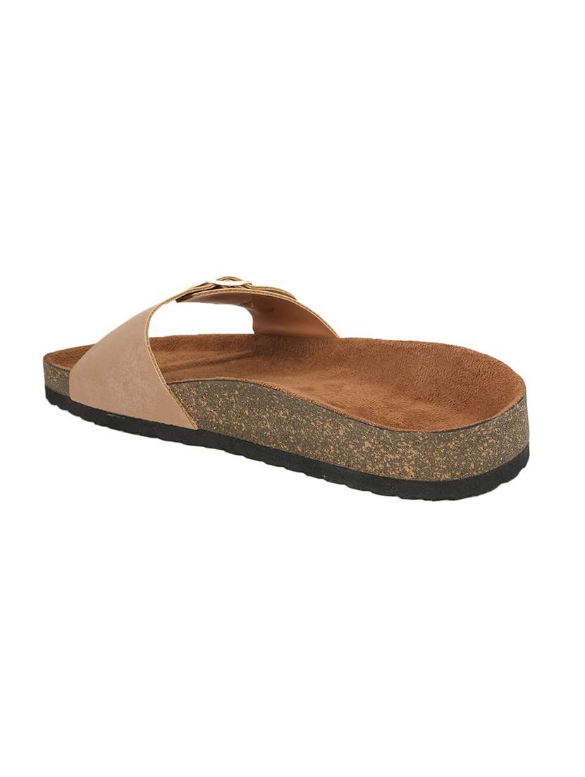 women solid slip on sandals - 22358804 -  Standard Image - 3