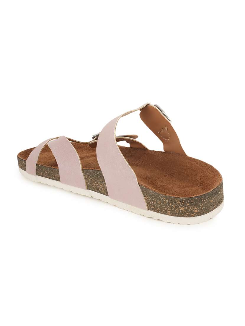 women solid slip on sandals - 22358811 -  Standard Image - 3