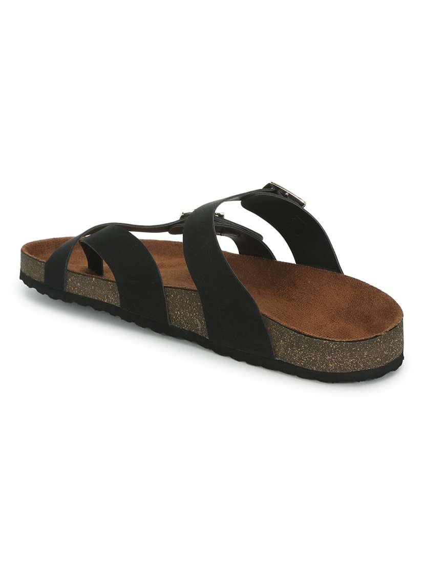 women solid slip on flat sandals - 22358825 -  Standard Image - 3