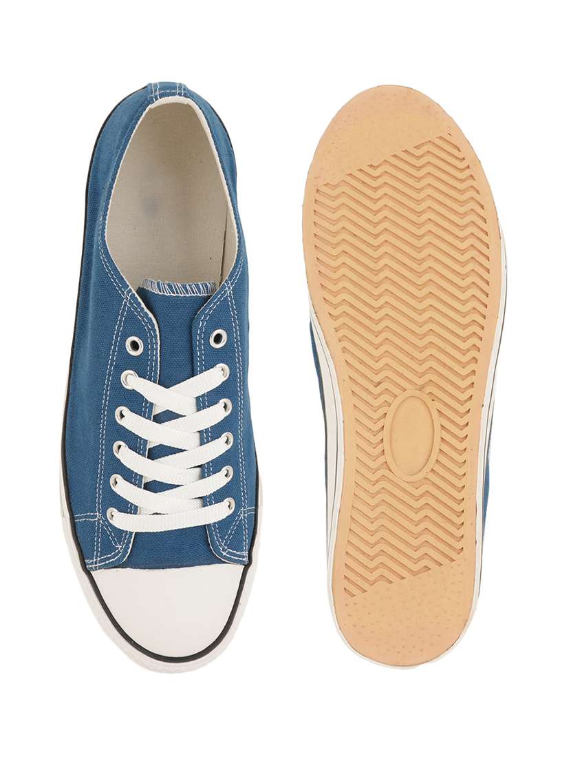 men solid lace up sneaker - 22358827 -  Standard Image - 5