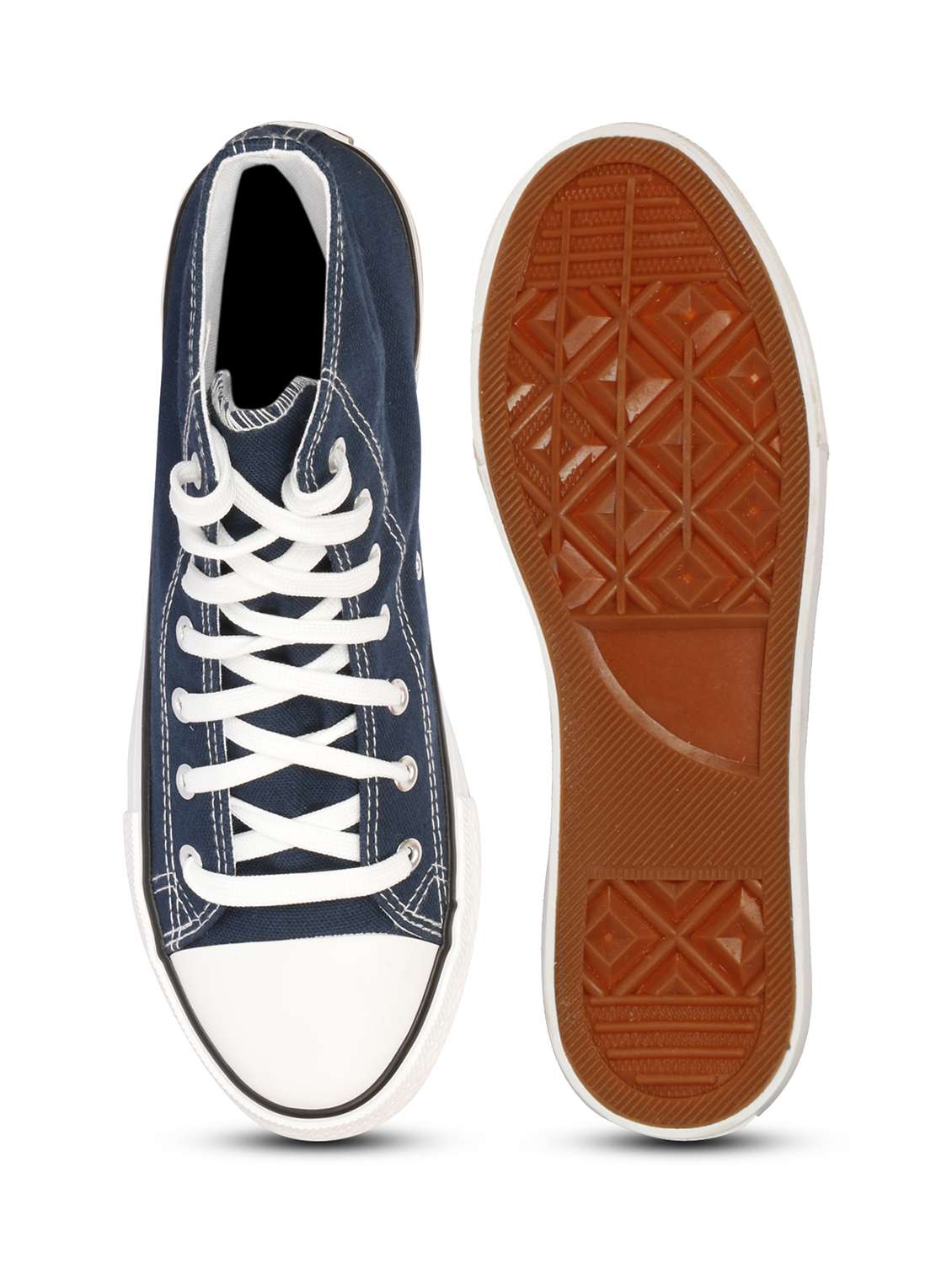 men solid lace up high ankle sneaker - 22358831 -  Standard Image - 5