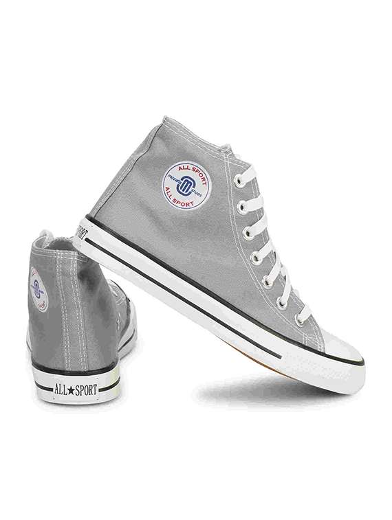 women solid high ankle lace-up sneaker - 22358836 -  Standard Image - 3