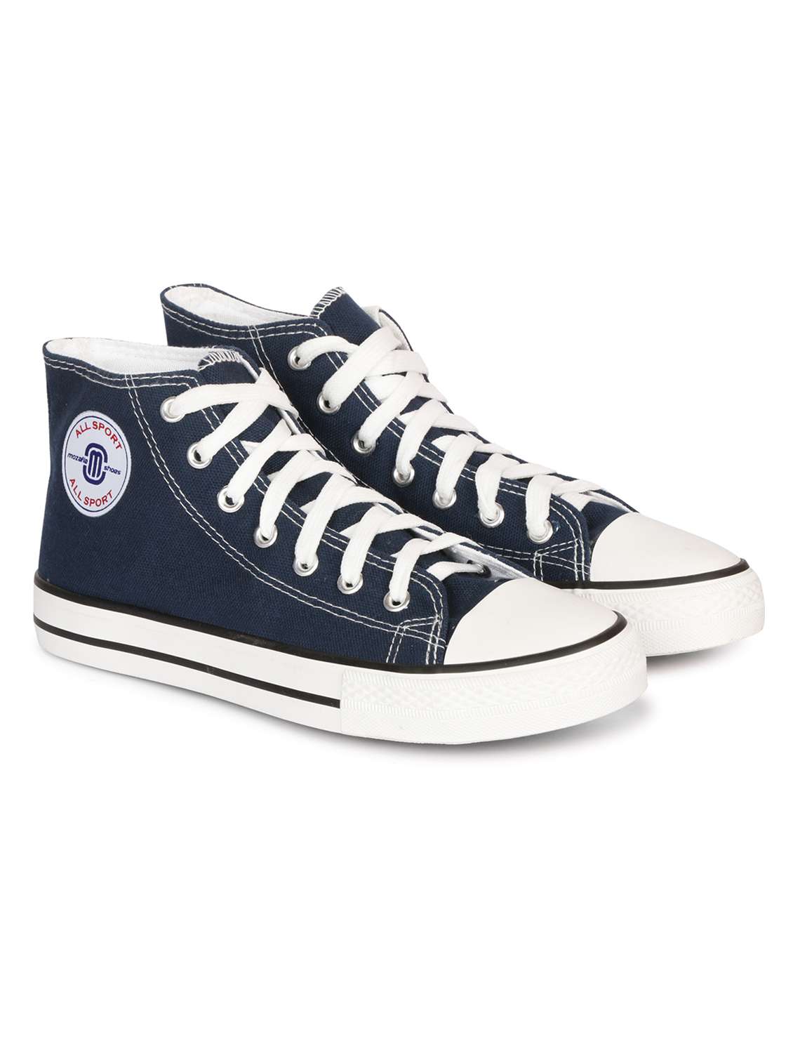 women solid high ankle lace-up sneaker - 22358839 -  Standard Image - 3