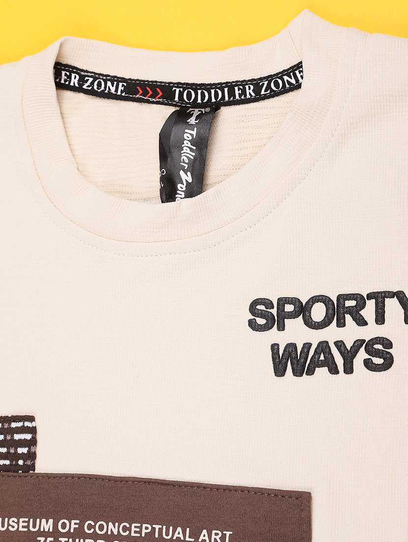 boys printed round neck t-shirt and shorts set - 22358982 -  Standard Image - 3