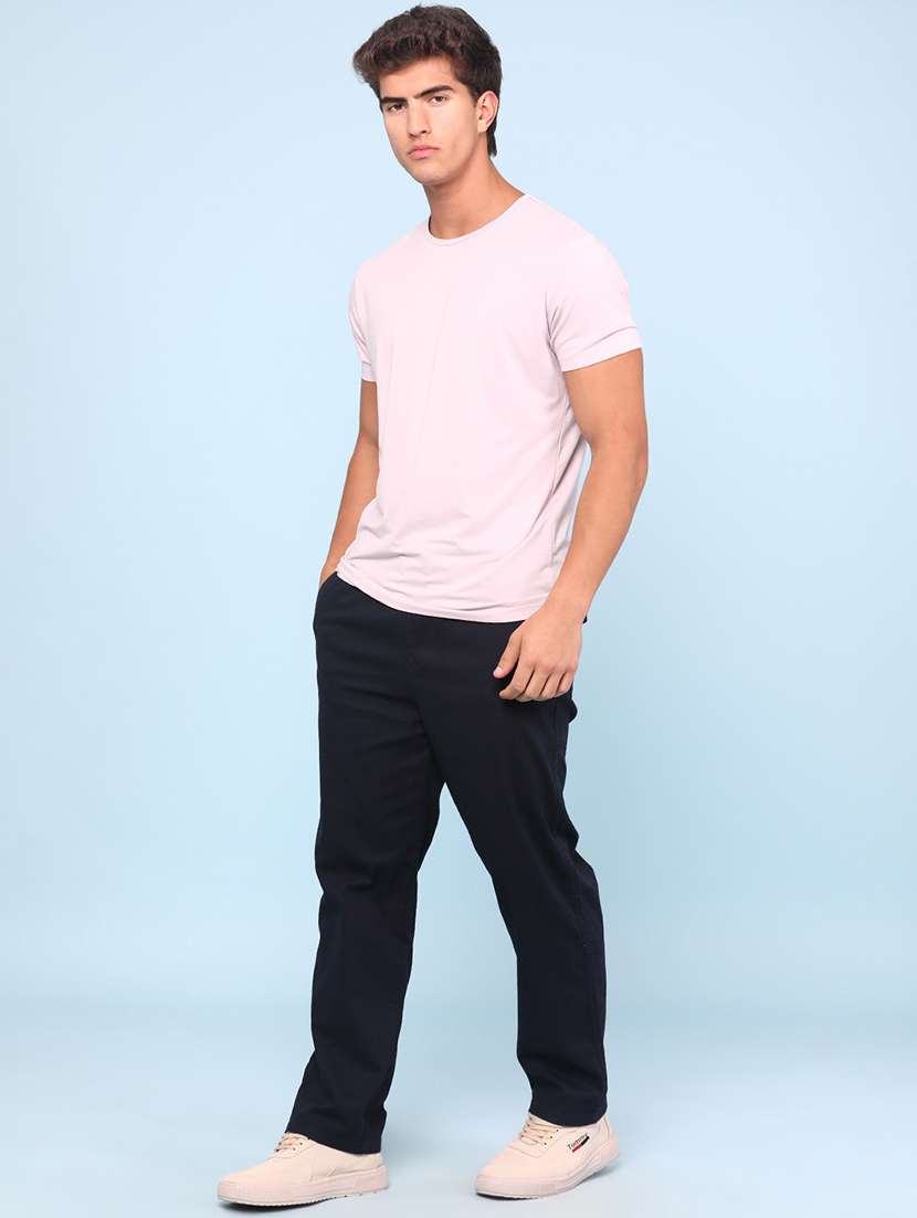 men solid mid rise regular fit cargo  - 22359224 -  Standard Image - 5