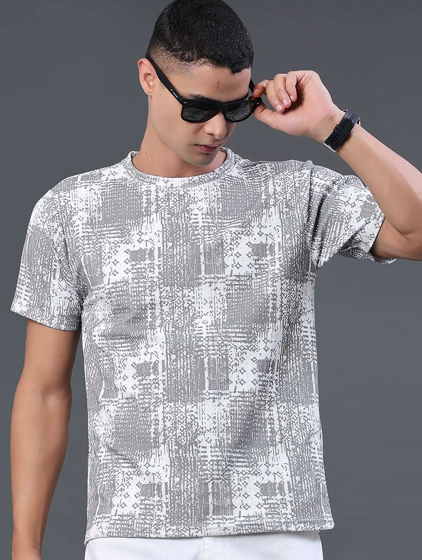 men printed short sleeve regular fit t-shirt