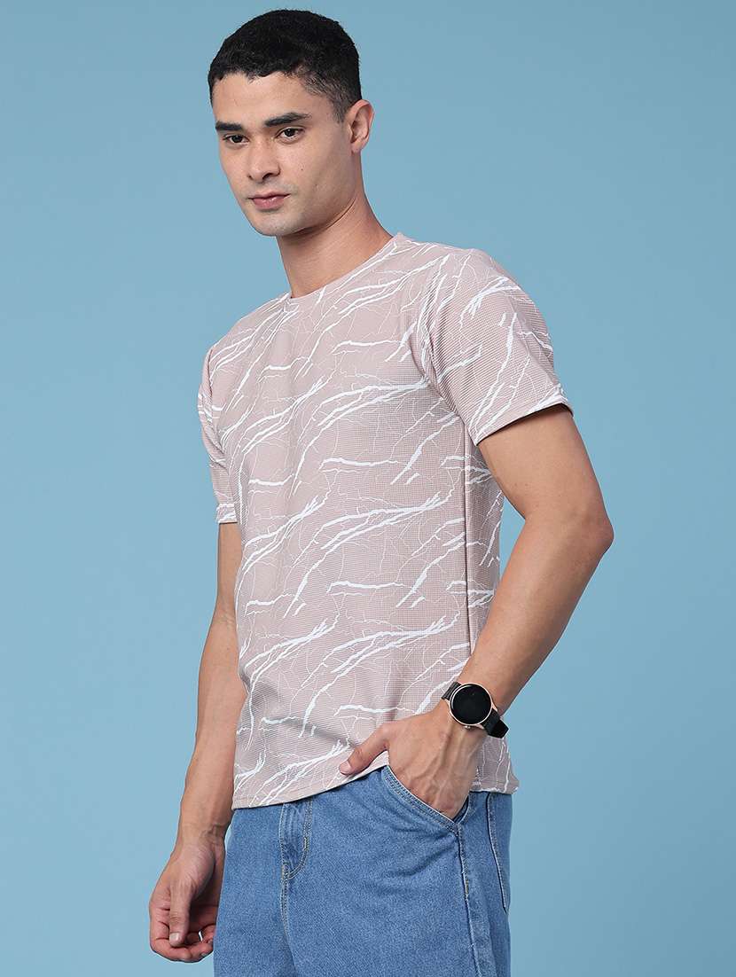 men printed short sleeve regular fit t-shirt - 22359243 -  Standard Image - 3