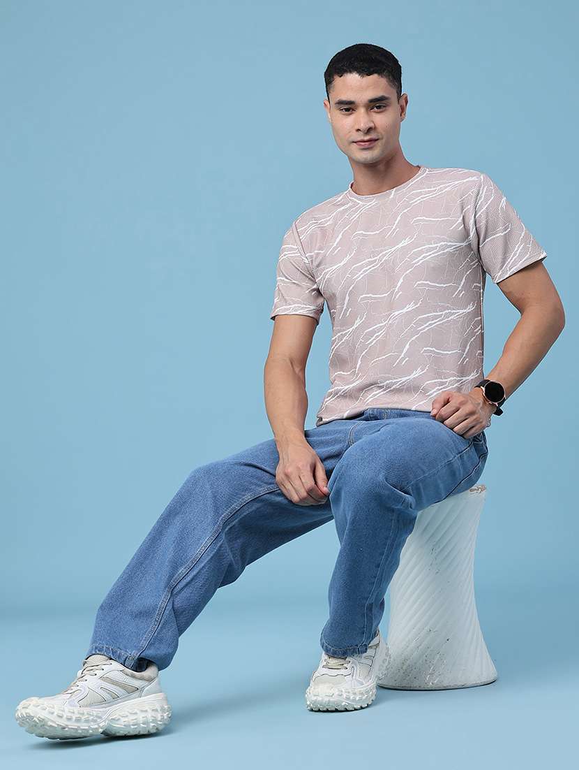 men printed short sleeve regular fit t-shirt - 22359243 -  Standard Image - 5