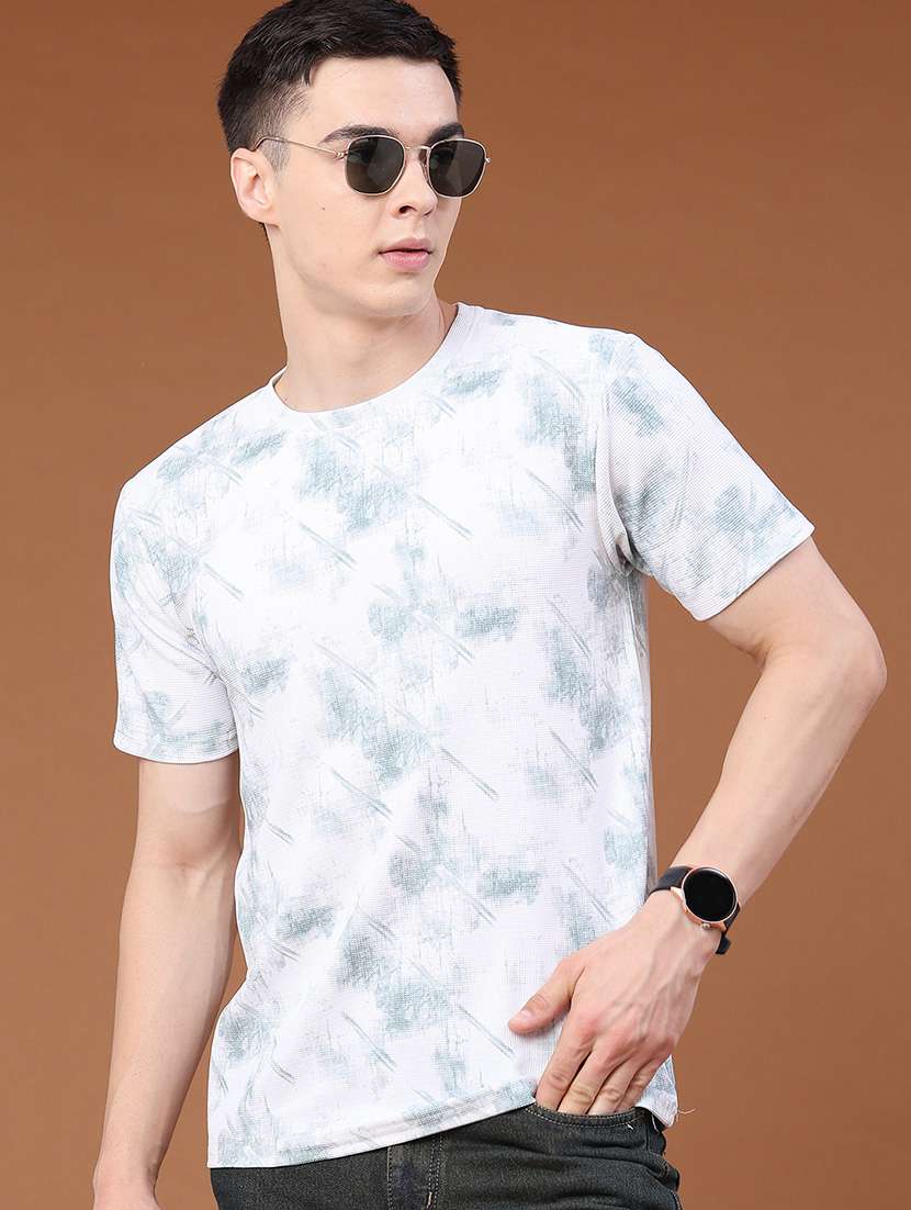 men printed short sleeve regular fit t-shirt