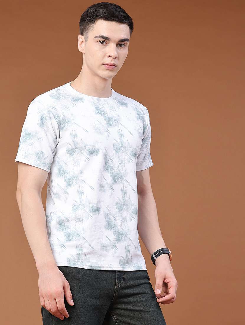 men printed short sleeve regular fit t-shirt - 22359244 -  Standard Image - 3