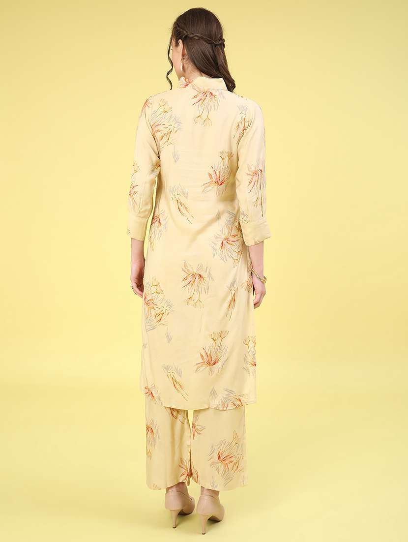 Yellow Cotton Coord Set - 22359247 -  Standard Image - 3